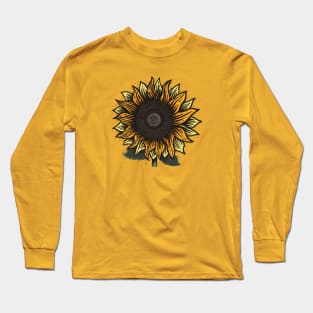 Here Comes The Sunflower Long Sleeve T-Shirt